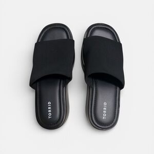 Torrid Women’s Y2K Black platform Sandals size 11